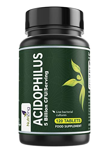 NutriZing Lactobacillus Acidophilus probiótico alta potencia 90 cápsulas