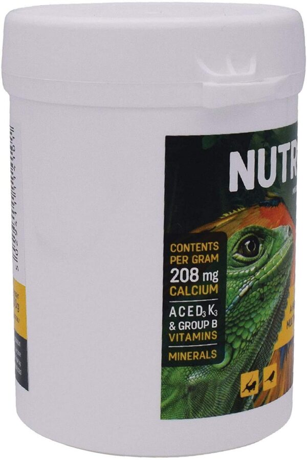 Polvo Nutrobal espolvoreado sobre alimento