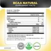 Etiqueta trasera Nutrology BCAA Natural