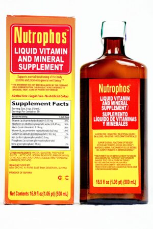 Nutrophos suplemento líquido con vitaminas B y minerales