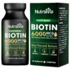 Version 1.0.0 Nutrsivia Biotin 6000 mcg botella y etiqueta