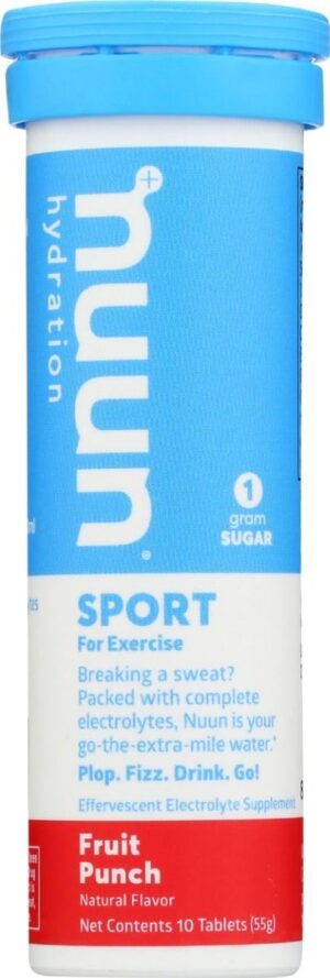 Tabletas Nuun Active electrolitos sabor Fruit Punch