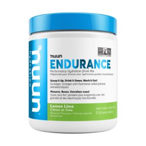 Nuun Endurance polvo hidratación sabor limón lima envase