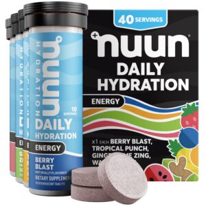 Version 1.0.0 Nuun Energy tabletas electrolíticas sabores mixtos paquete