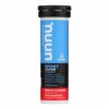 Tabletas Nuun Energy sabor cereza-lima frente a tubo
