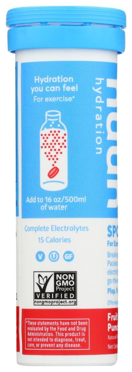 Tabletas Nuun Active de electrolitos Fruta Punch