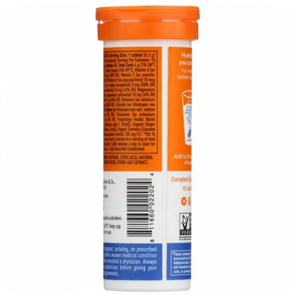 Frente de empaque Nuun Immunity tabletas hidratación