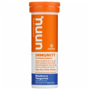 Nuun Immunity tabletas de hidratación sabor arándano mandarina