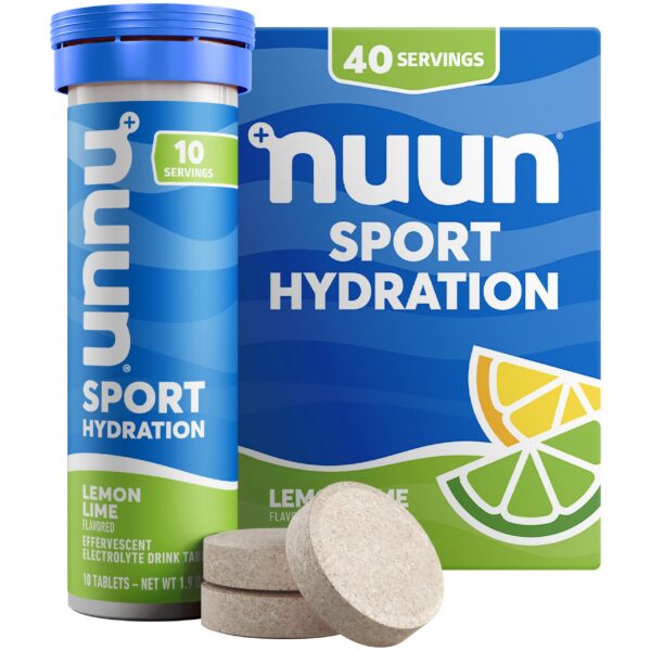 Nuun Sport tableta electrolitos frente etiqueta Limón Lima