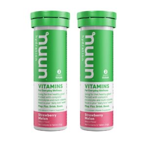Nuun tabletas hidratación sabor fresa melón paquete