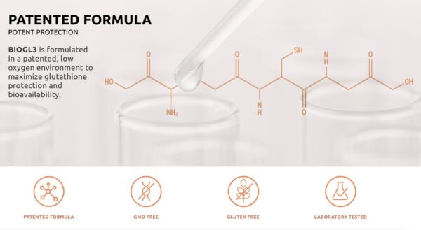Vista lateral del frasco NUUVE BIOGL3