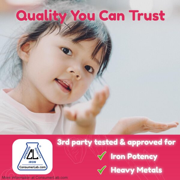 Gotas de hierro liposomal con gotero