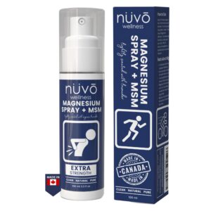 Frente del spray de magnesio con MSM NUVO WELLNESS