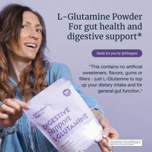 Envase de Nuzest Bethany's Pantry L-glutamina