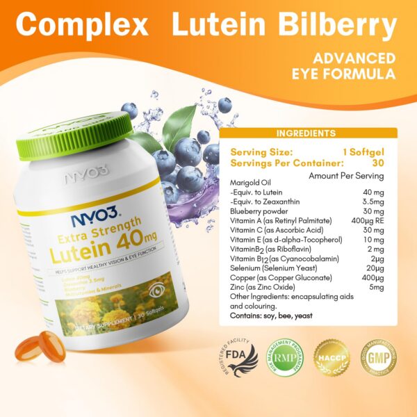 Version 1.0.0 Caja NYO3 Luteína y Zeaxantina