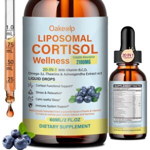 Frasco de gotas cortisol liposomales Oakevlp