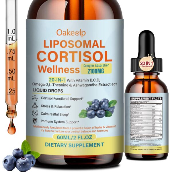 Frasco de gotas cortisol liposomales Oakevlp