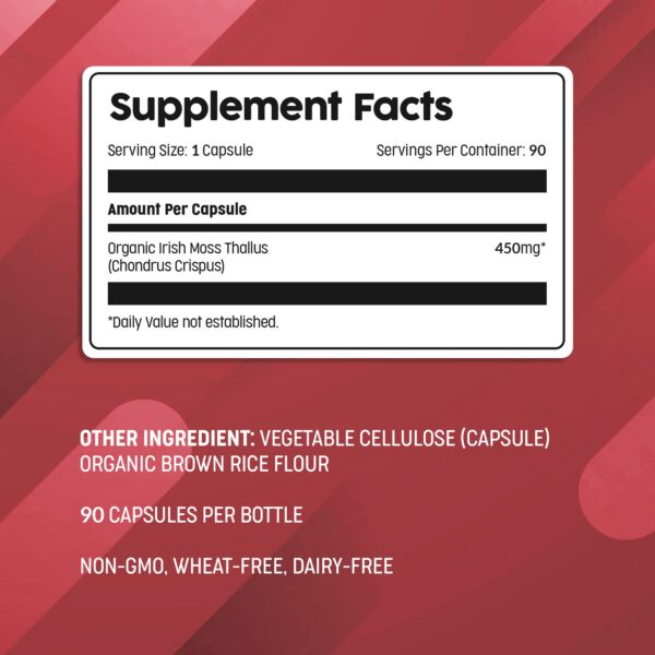 Etiqueta Ocean Optima Sea Moss