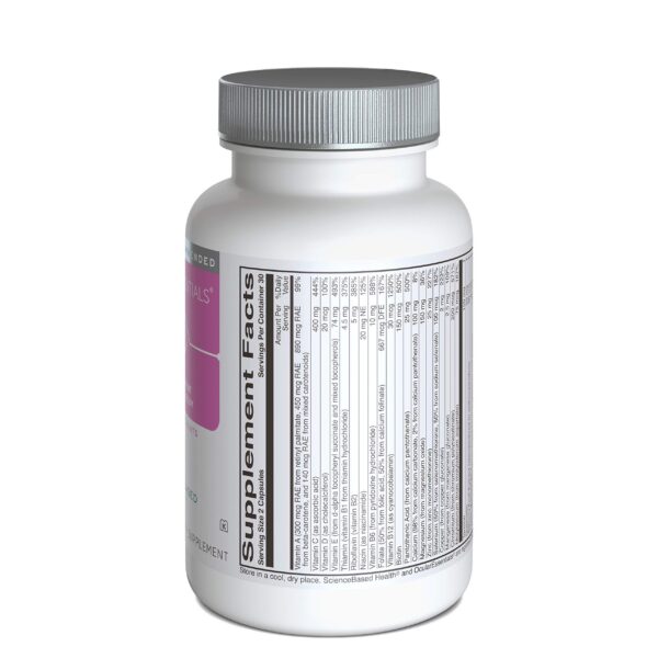 Cápsulas de color naranja en frasco