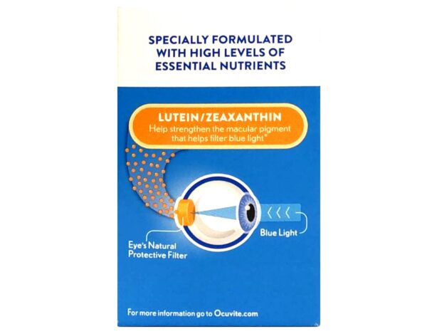 Frente de envase Ocuvite Blue Light