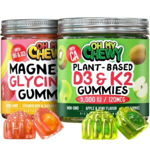 Version 1.0.0 OH MY CHEWY Magnesio D3K2 gomitas frasco frontal
