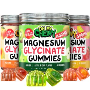 Version 1.0.0 OH MY CHEWY gomitas magnesio – frasco frontal