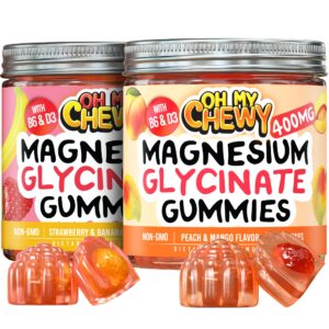 Version 1.0.0 Frente de paquete OH MY CHEWY magnesio gomitas