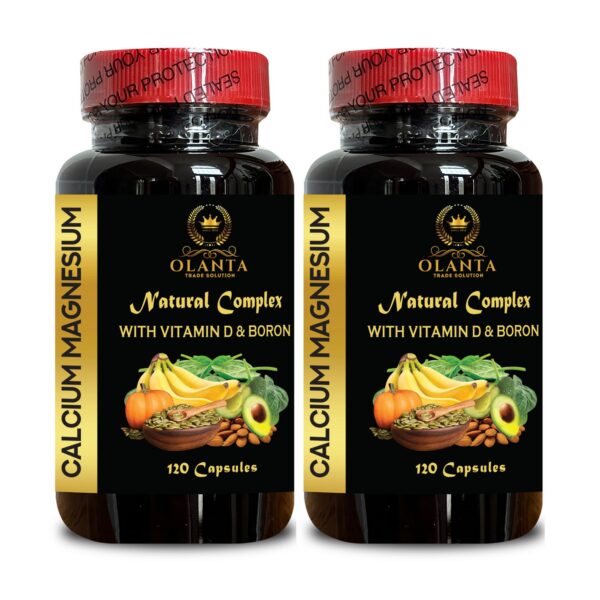 Frasco de complejo calcio-magnésio con vitamina D