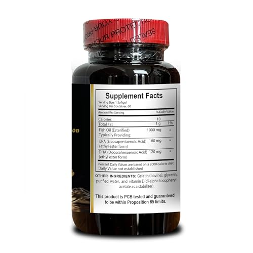 Version 1.0.0 Frasco de Fish Oil Premium con tapas