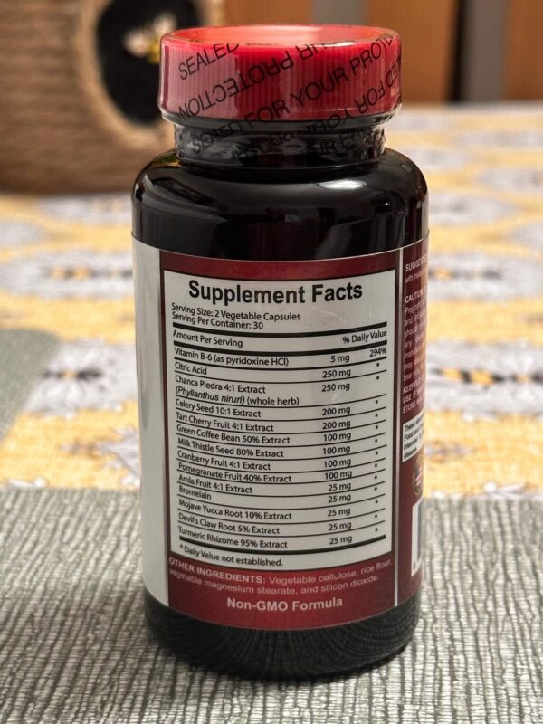 OLANTA fórmula detox ácido úrico con cardo mariano y cúrcuma