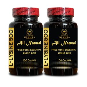 Frasco de OLANTA TRADE SOLUTION L-LYSINE 500