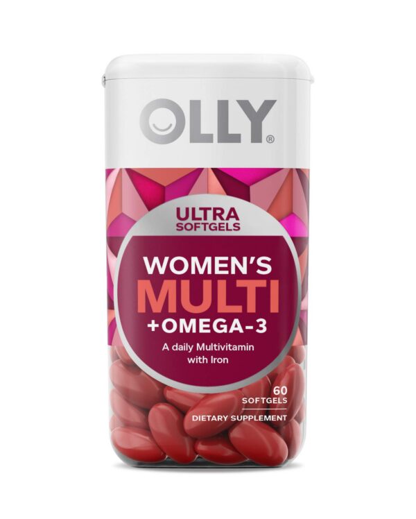 Softgels OLLY con omega 3 y vitaminas múltiples