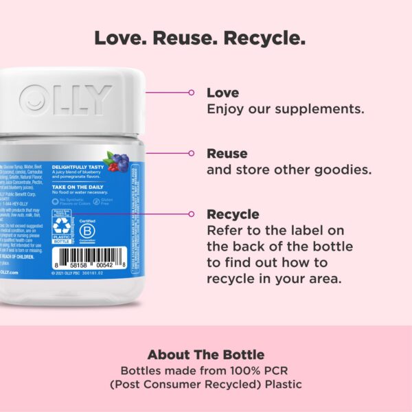 Frasco de 50 gomitas de OLLY