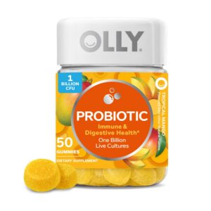 OLLY gomitas probióticas sabores mango para soporte digestivo