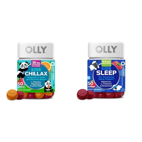 Version 1.0.0 Olly Kids Chillax gomitas frasco frontal