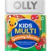 Frasco de OLLY Kids Multivitamin Gummy Worms frontal