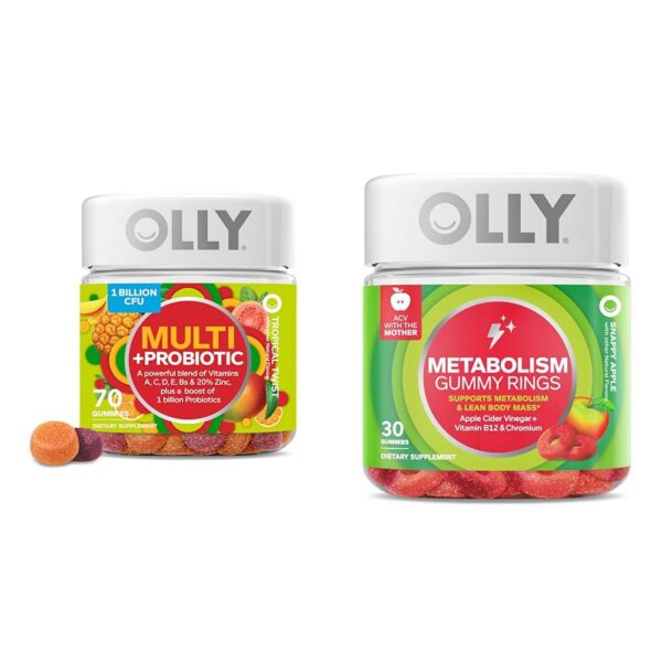 Version 1.0.0 OLLY Multi + Probiotic gomitas – frasco frontal
