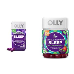 Paquete OLLY ayuda para dormir con cápsulas y gominolas moradas