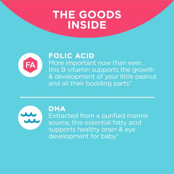 Instrucciones de uso de gomitas prenatales