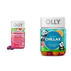 OLLY prenatal softgels frasco con etiqueta