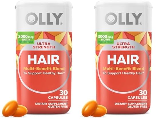 Version 1.0.0 OLLY softgels para el cabello con biotina