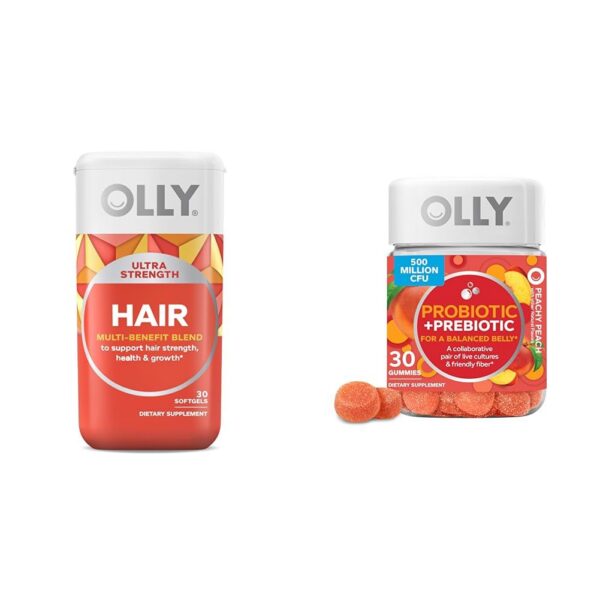 OLLY softgels ultra fuerte para cabello salud y crecimiento