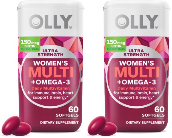 Version 1.0.0 Frasco rojo de OLLY Ultra Women’s Multi Softgels