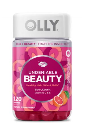 Frasco de OLLY Undeniable Beauty gomitas toronja
