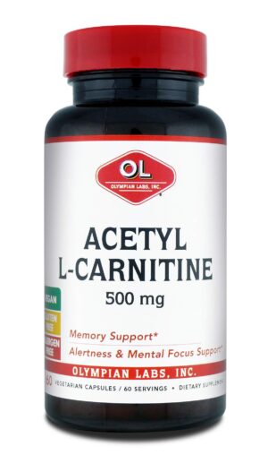 Olympian Labs Acetil-L-carnitina frasco 60 cápsulas