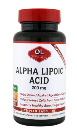 OLYMPIAN LABS Alpha Lipoic Acid 200 mg frasco