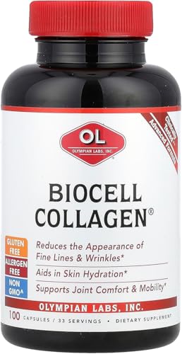 Frasco de Olympian Labs Biocell Collagen II 1500mg