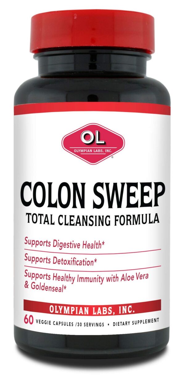 Olympian Labs Colon Sweep 60 cápsulas veganas salud digestiva