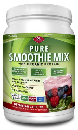 Version 1.0.0 Olympian Labs Pure Smoothie Mix envase amarillo