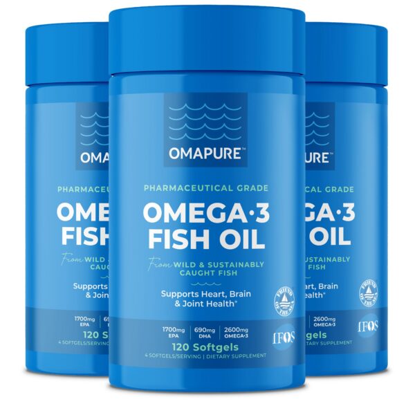 Frasco de OMAPURE Omega-3 EPA/DHA